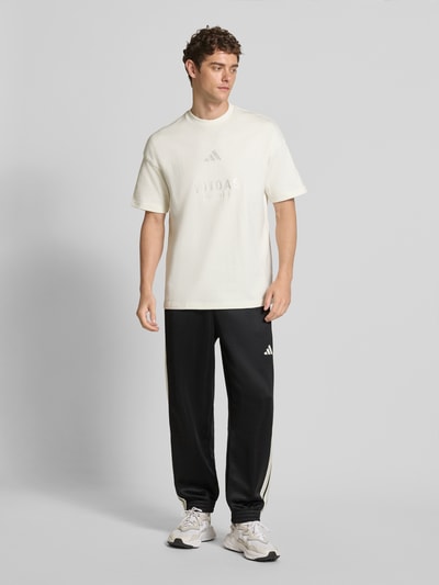 adidas Sportswear Regular Fit Sweatpants mit Logo-Print Modell 'Stadium' Black 1