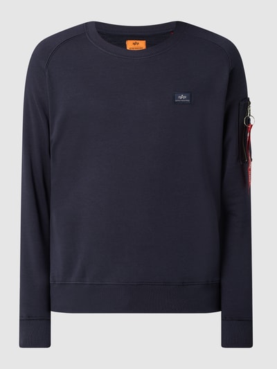 Alpha Industries X-Fit Sweatshirt mit Ärmeltasche Dunkelblau 2