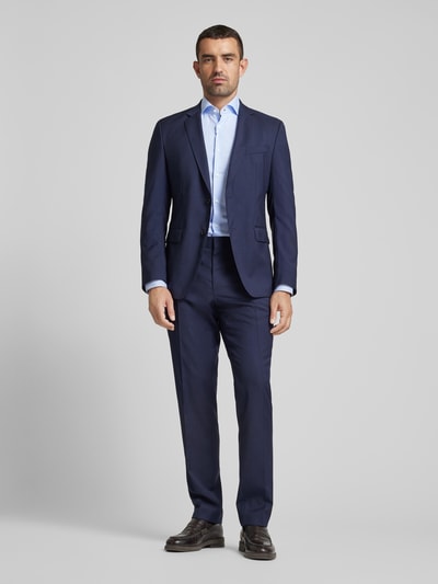 BOSS Slim Fit Business-Hemd mit Haifischkragen Modell 'Hank' Bleu 1