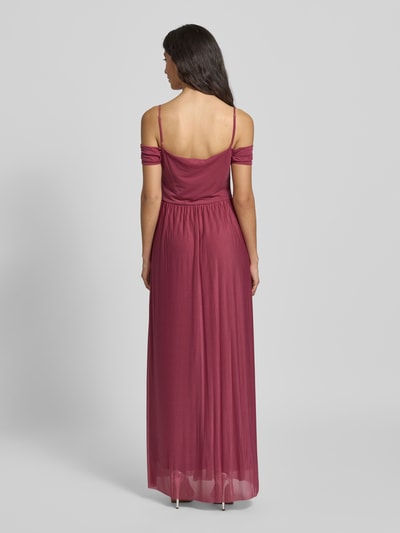 GUIDO MARIA KRETSCHMER WOMAN Abendkleid mit Spaghettiträgern Modell 'Elia' Altrosa 5