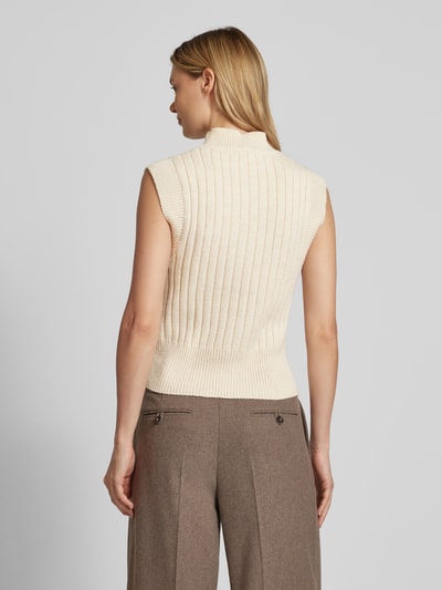 Mango Pullunder mit Stehkragen Beige 5