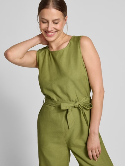 VILA Jumpsuit aus Viskose-Baumwoll-Mix mit Leinen-Anteil Schilf 3