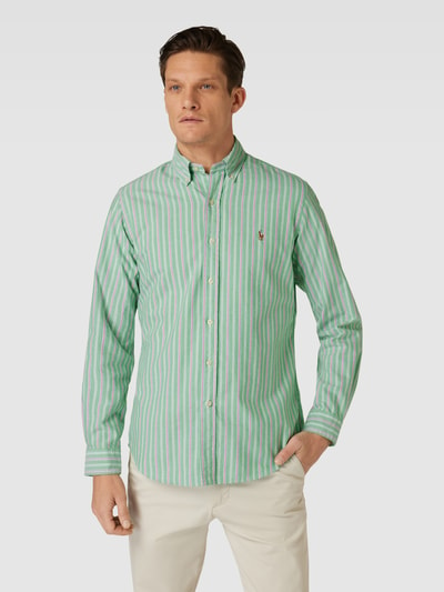 Polo Ralph Lauren Slim fit vrijetijdsoverhemd met streepmotief Groen - 4