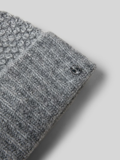 comma Muts met omslag en labeldetail Antraciet - 2