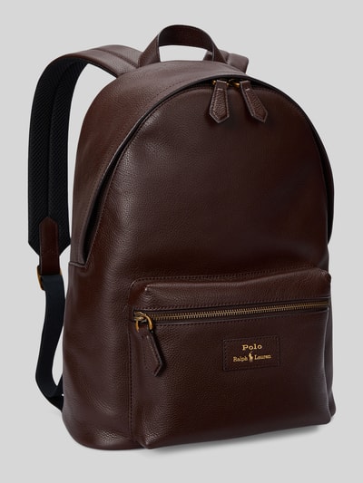 Polo Ralph Lauren Plecak z naturalnej skóry z skóry bydlęcej Ciemnobrązowy 3