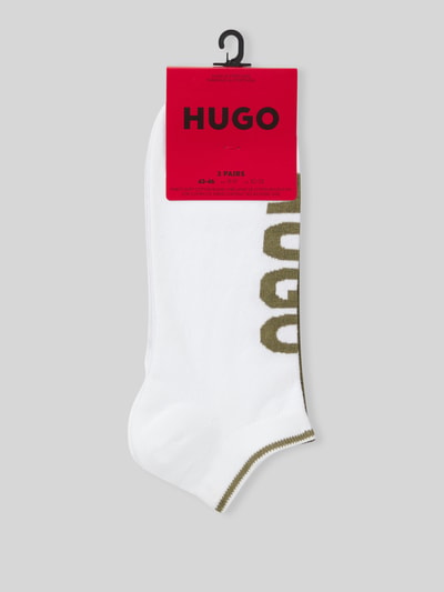 HUGO Sneakersocken aus Baumwoll-Mis im 3er-Pack Oliv 2