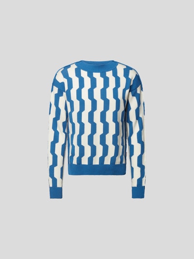 Marni Pullover mit Allover-Muster Blau 2