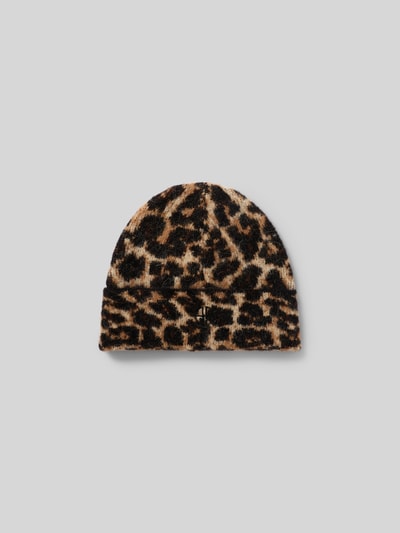 Anine Bing Beanie mit Logo-Stitching Mittelbraun 1