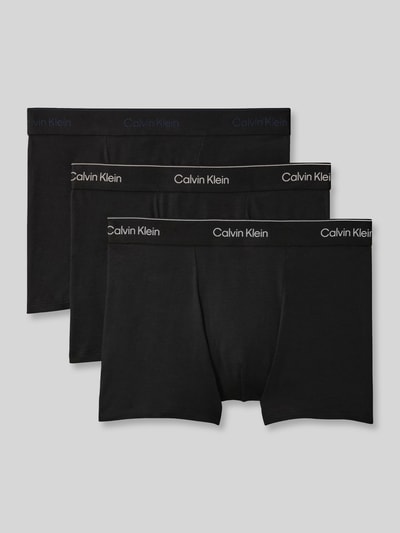 Calvin Klein Underwear obcisłe bokserki o kroju regular fit z mieszanki bawełny w zestawie 3 szt. Czarny 2