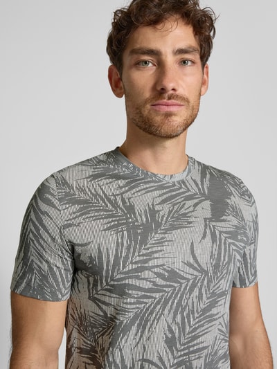 s.Oliver RED LABEL Regular Fit T-Shirt aus reiner Baumwolle Mittelgrau 3