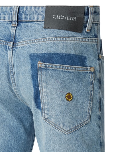 Review X MATW Straight fit jeans van katoen - MATW X REVIEW Blauw - 3