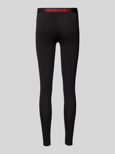 HUGO Leggings mit elastischem Logo-Bund Modell 'SPORTY' Black 3