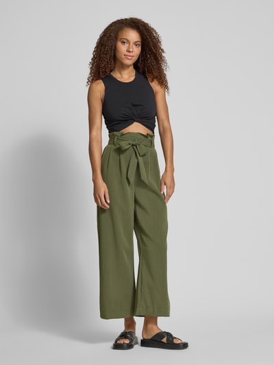 Only Regular Fit Hose mit Paperbag-Taille Modell 'MARSA' Khaki 1