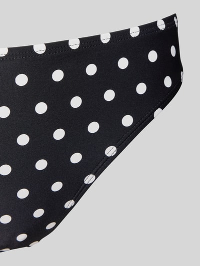 Produktfoto, figi bikini High Leg Bikini-Slip Modell 'CLASSIC DOT' von Michael Kors, mieszanka materiałów z dodatkiem streczu, dopasowany krój, wzór w grochy na całej powierzchni