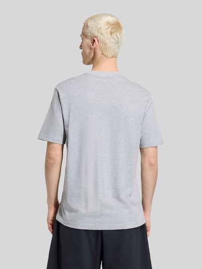 adidas Originals Regular Fit T-Shirt aus reiner Baumwolle Mittelgrau Melange 5