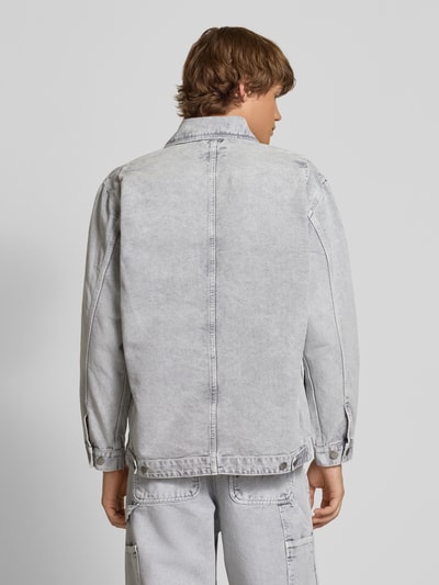 Carhartt Work In Progress Jeansjacke mit Brustpattentaschen Modell 'Arctic' Mittelgrau 5