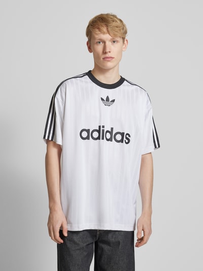 adidas Originals T-Shirt mit Label-Print Weiss 4