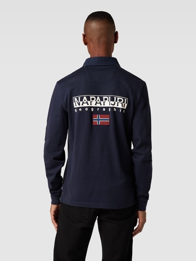 Napapijri Longsleeve mit Polokragen Marine 5