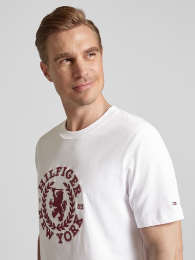 Tommy Hilfiger T-Shirt mit Label-Stitching Weiss 3