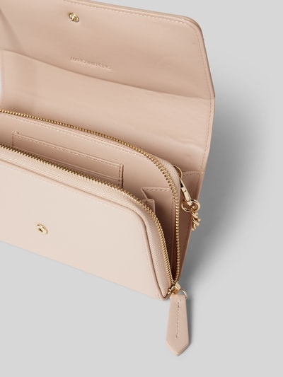 VALENTINO BAGS Clutch mit Label-Applikation Modell 'ZERO' Rose 4