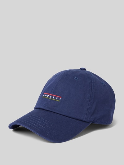 bugatti Basecap mit Label-Stitching Marine 1