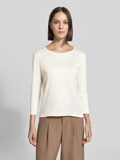 JOOP! Regular fit 3/4-shirt van viscosemix model 'Tamina' Ecru - 4