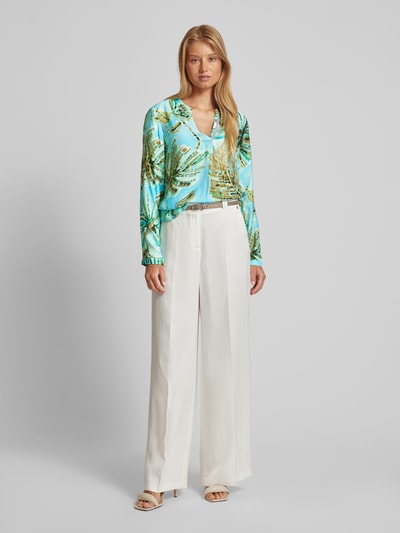 Emily Van den Bergh Bluse mit Allover-Muster Ocean 1