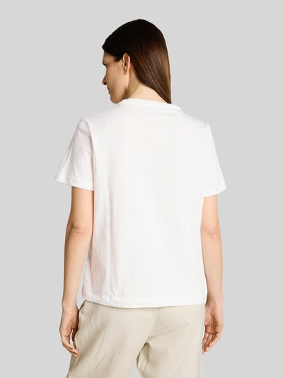 Tom Tailor Regular Fit T-Shirt aus reiner Baumwolle mit Motiv-Print Offwhite 5