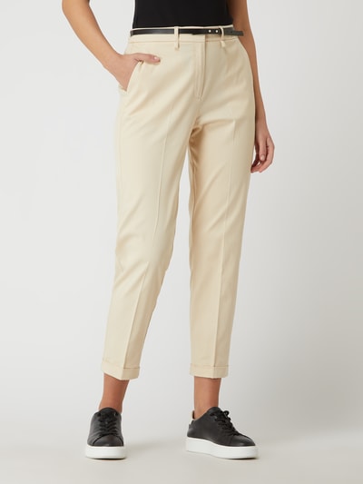 s.Oliver BLACK LABEL Chino met katoen  Ecru - 4