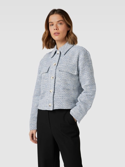 OPUS Blazer in bouclélook, model 'Heno' Marineblauw - 4