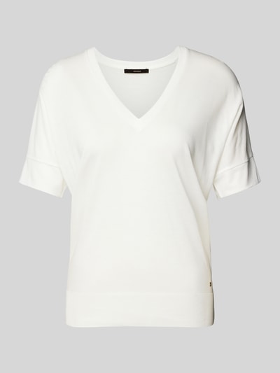 Windsor T-Shirt mit gerippten Abschlüssen Offwhite 2