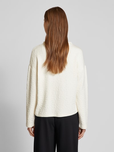 Someday Oversized sweatshirt met viscose, model 'Umaddie' Offwhite - 5