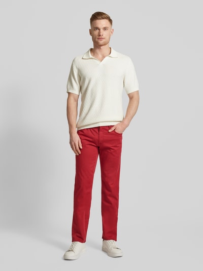 Brax Spodnie z 5 kieszeniami model ‘CADIZ’ Czerwony 1