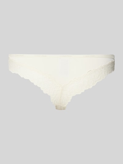 Calvin Klein Underwear String met labelprints Offwhite - 3