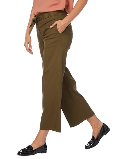 Jake*s Casual Marlenehose mit Gürtel Schilf 3