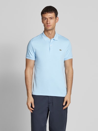 Lacoste Koszulka polo o kroju regular fit z detalem z logo Jasnoniebieski 4