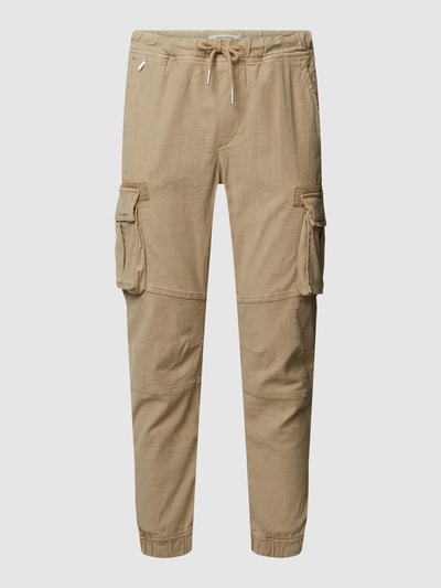 REVIEW Cargohose mit Label-Detail Beige 2