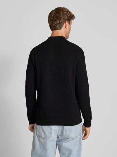 Only & Sons Regular Fit Strickpullover aus Baumwoll-Mix Modell 'PHIL' Black 5