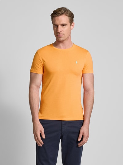 Polo Ralph Lauren T-Shirt mit Label-Stitching Orange 4