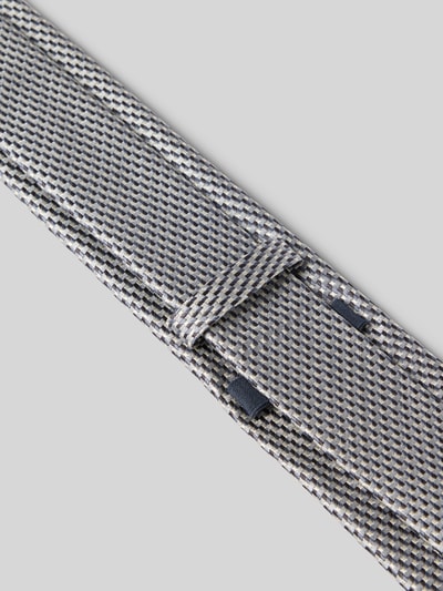 Productfoto, Seidenkrawatte im Allover-Look (7 cm) van JOOP! Collection van zuivere zijde met klassiek structuurpatroon, allover-look, grijs en donkerblauw