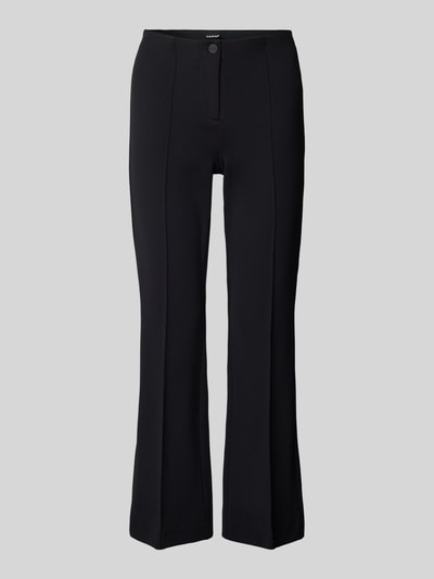 Cambio Bootcut stoffen broek met structuurmotief, model 'ROS EASY KICK' Zwart - 2