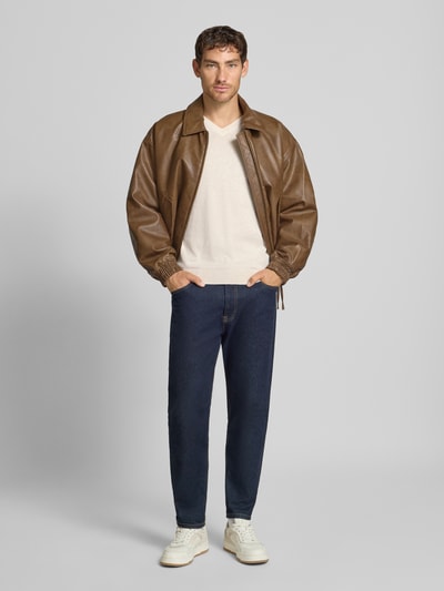 Tom Tailor Regular Fit Pullover aus reiner Baumwolle  Beige 1