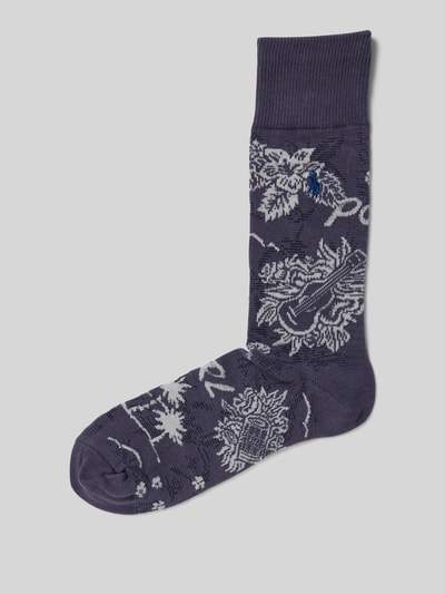Polo Ralph Lauren Underwear Sokken met motiefprint, model 'PLYNSN' Marineblauw - 1