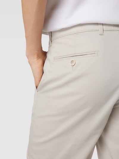 Brax Bermuda met Franse steekzakken, model 'BOZEN' Beige - 3