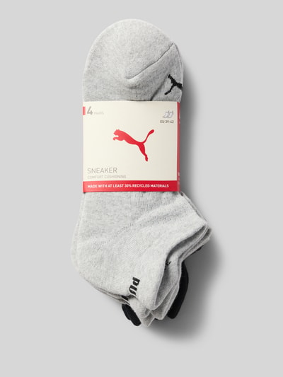 PUMA Socken aus Baumwoll-Mix im 4er-Pack Modell 'Cushioned' Black 3