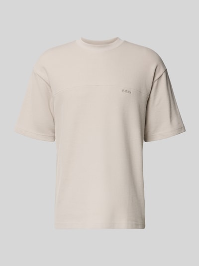 BOSS Orange Regular Fit T-Shirt aus Baumwoll-Mix Modell 'TE_HIVE' Sand 2