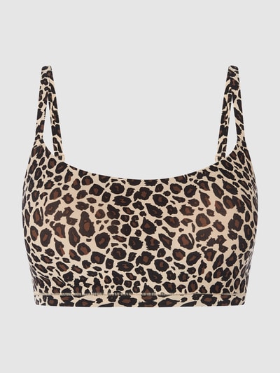 Chantelle Bralette van microgaren met dierenprint Zwart - 2