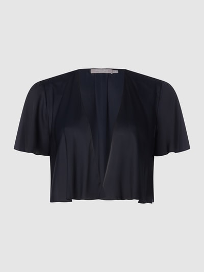 Christian Berg Cocktail Bolero aus Chiffon  Marine Melange 1