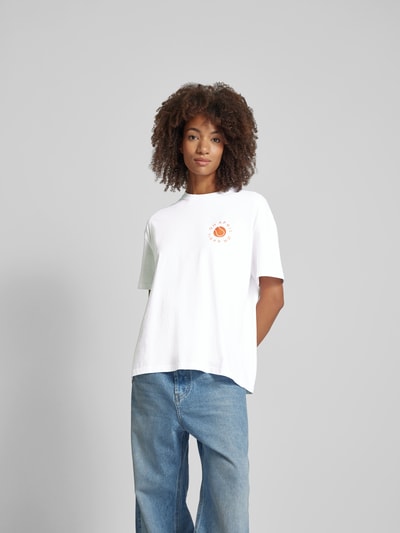 OH APRIL T-Shirt mit Label-Print Weiss 4