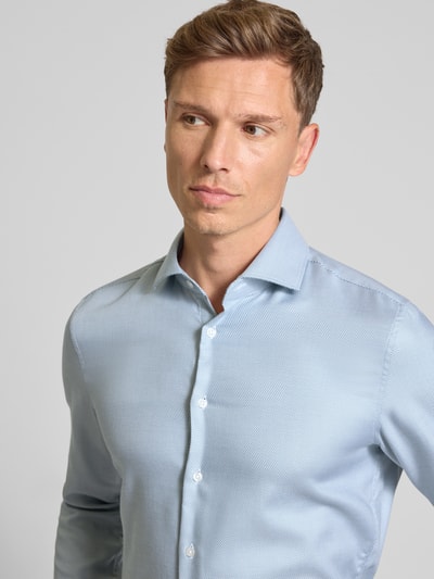 SEIDENSTICKER Slim fit zakelijk overhemd met kentkraag Groen - 3